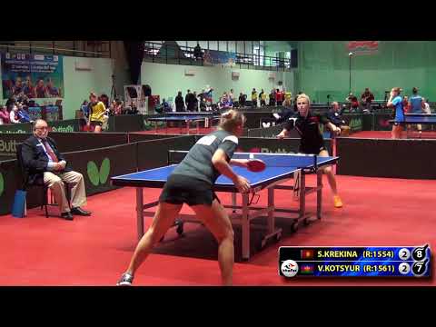 8. КРЕКИНА - КОЦЮР #RUSSIAN #Team #Championships #tabletennis #настольныйтеннис