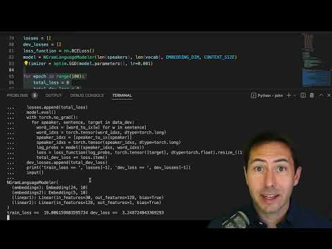 Code Walk Thru: PyTorch Embeddings Tutorial 04