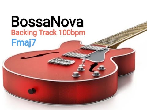 Easy Jazz Bossa Nova style Backing Track in Fmaj7 - 100bpm