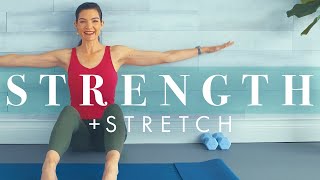 Strength & Stretch Workout // Beginner, Senior & Limited Mobility Friendly Exercises!