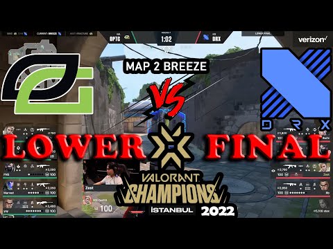 OpTic Gaming vs DRX - VCT Champions Istanbul 2022 – Lower Final Map 2 Breeze