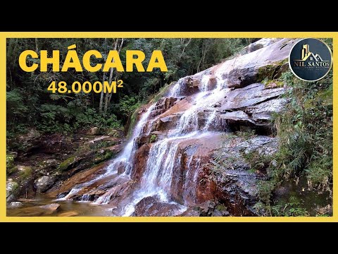CHÁCARA COM CACHOEIRA / CASA /LUZ / ÁGUA / FRENTE PRA BR 