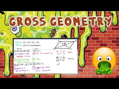 Gross Geometry: Two-Column Proof: Proving a Quadrilateral is a Parallelogram (Proof 1)