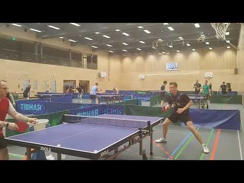 Topspin auf Überschnitt mit Beinarbeit