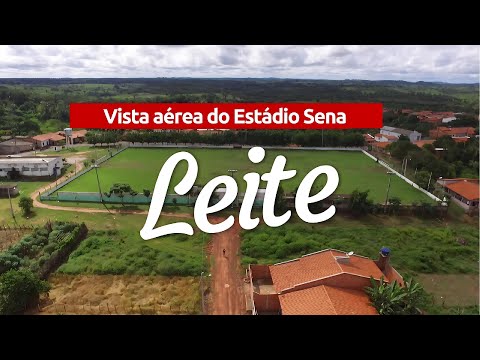 Vista aérea do Estádio Sena Leite em Altamira do Maranhão