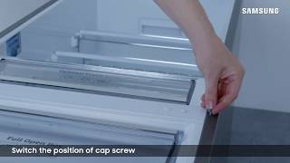 How to reverse a Samsung Refrigerator Door | Samsung UK