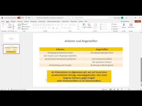 Arbeitsrecht (Teil 2) Angestellter und Arbeiter