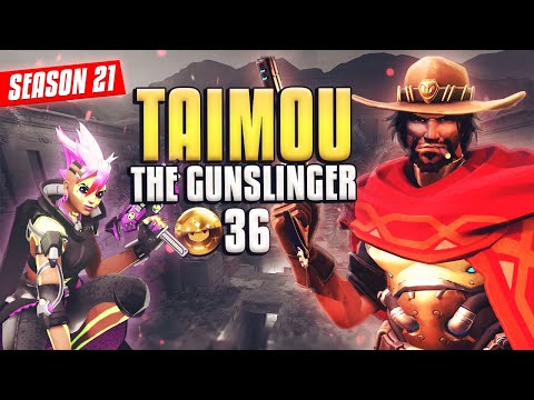TAIMOU the Gunslinger / McCree and Sombra Gameplay [OVERWATCH SEASON 21]