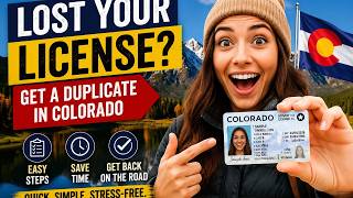 How to get a duplicate driver license in Colorado
