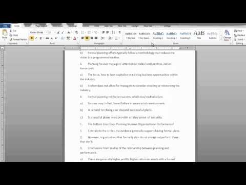 How to set the Headers and footers in Microsoft Word 2010
