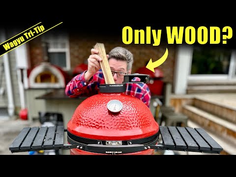 I Cooked a Wagyu Tri Tip With Just WOOD | Kamado Joe Konnected Joe Wood ONLY Fire