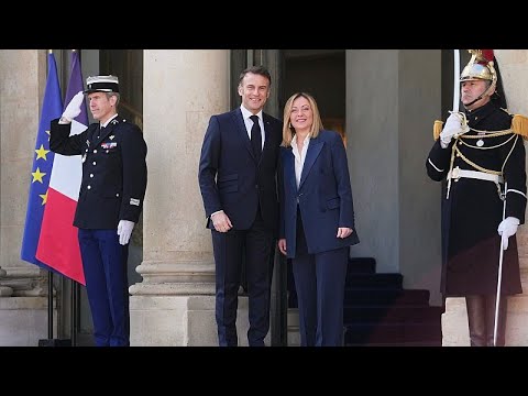 Zeichen der Annäherung: Meloni empfängt Macron in Rom