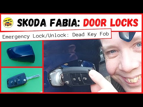 Skoda Fabia Mk3: Door Lock Emergency Open/Close (Broken Key Fob)