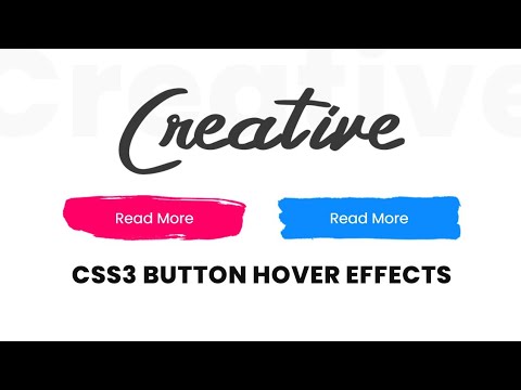 Css3 Creative Button Hover Effects Html Css Tutorial