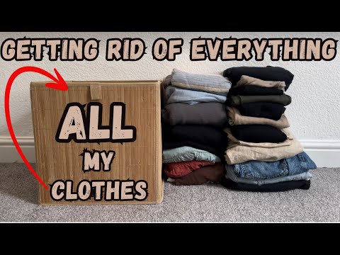 EXTREME MINIMALIST | GETTING RID of Clothes | WARDROBE [ENTIRE CLOSET]