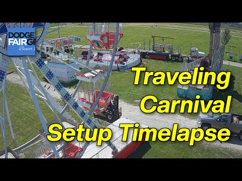 Behind the Scenes: Setting Up a Traveling Carnival (Time-lapse)