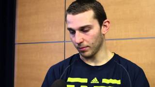 preview picture of video 'Nik Stauskas after Wisconsin loss'