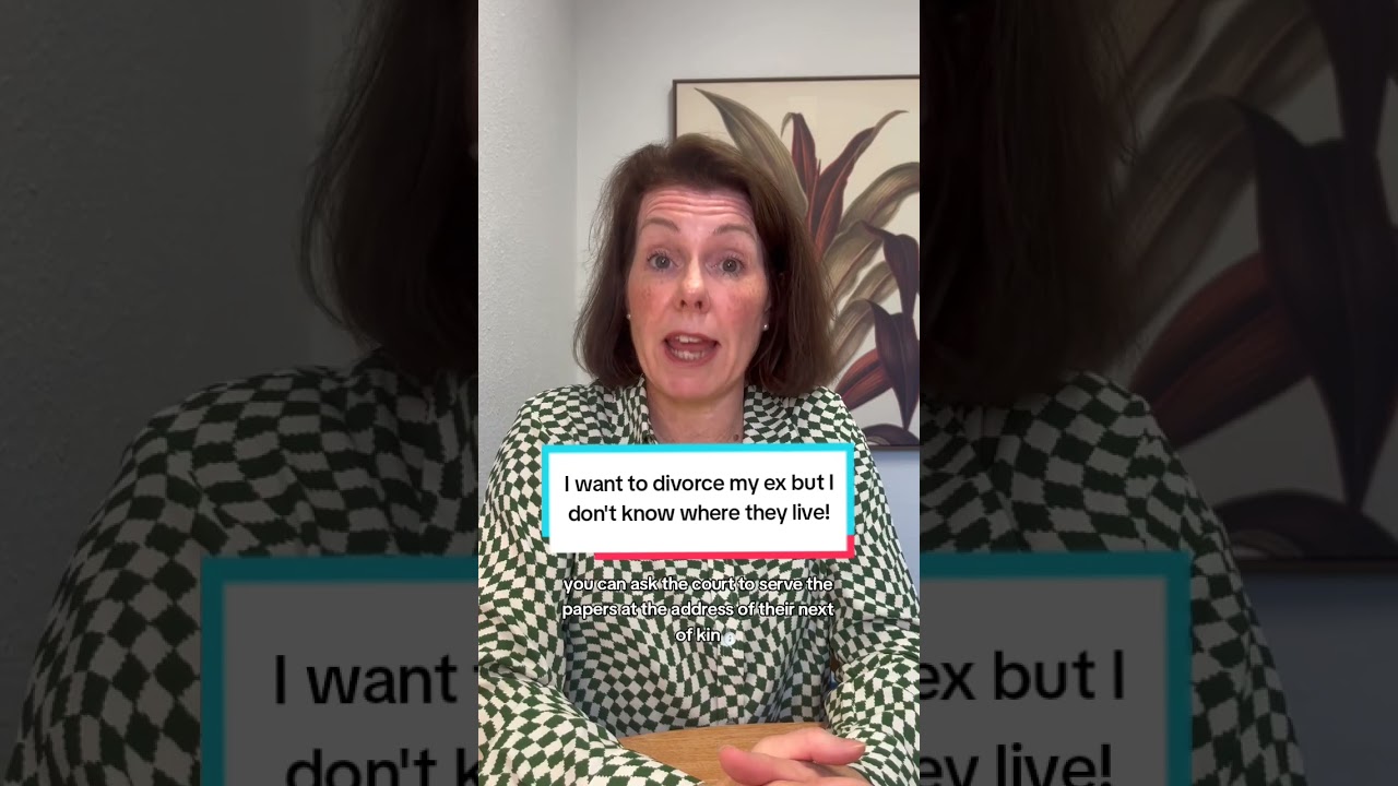 I want to divorce my ex but I don't know where they live