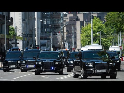 Vladimir Putin Travel Security Very Impressive! Security of Russian President Putin Motorcade