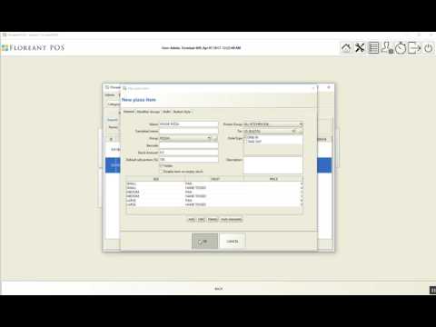 FLOREANT POS PIZZA MODULE HOW TO