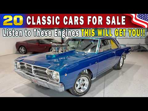 Rare Garage Finds!! 20 Cheap Classic Cars for Sale !