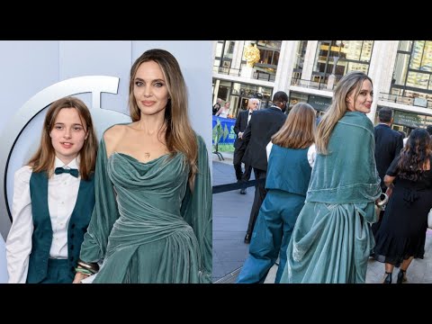 Angelina Jolie and Daughter Vivienne Steal the Show : 2024 Tony Awards Red Carpet