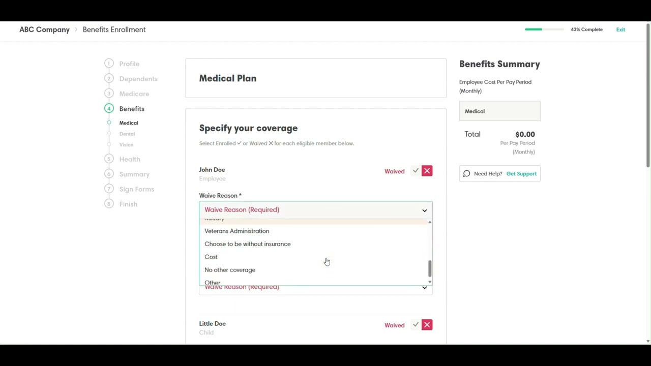 Ease Open Enrollment Experience