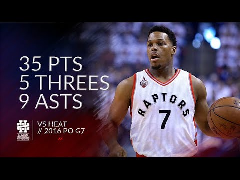 Kyle Lowry 35 pts 5 threes 9 asts vs Heat 2016 PO G7