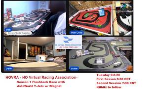Live HO Slot Car Racing HOVRA FLASHBACK CHALLENGE