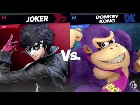Clemson Smash Series 33 - RR Pools - Volt (Joker) vs. Archaea (Donkey Kong) - SSBU