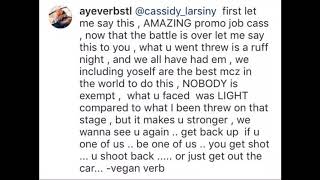 Vegan Verb message to Cassidy #Resolution #Cassidy