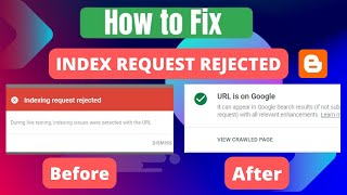 Indexing Request Rejected Blogger ( Google Search Console ) | URL is N
