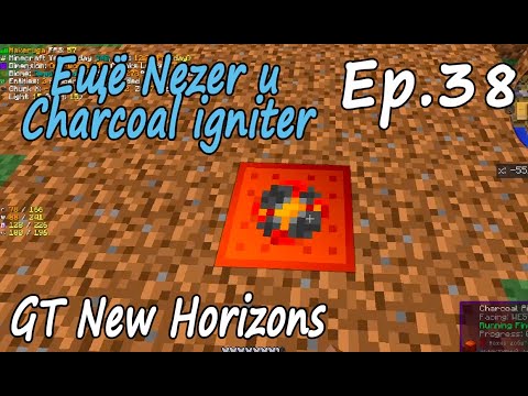 Greg Tech NH Ep.38 Charcoal Pile igniter - супер получение древесного угля и поиск руд в Нижнем мире