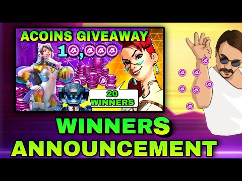Winners Announcement 😍 - 10,000 Acoins Giveaway || Mech Arena