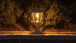 Watch A Video About the Victorian White Solar LED Outdoor Post Light