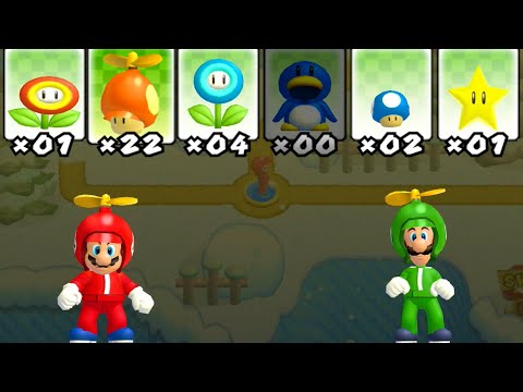 Newer Super Mario Bros. Wii – 2 Players Walkthrough Co-Op