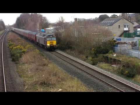 Bagillt 14.3.2017 - WCRC 57313 & 57316 on Edinburgh Express ECS - Class 57 Holywell Flint