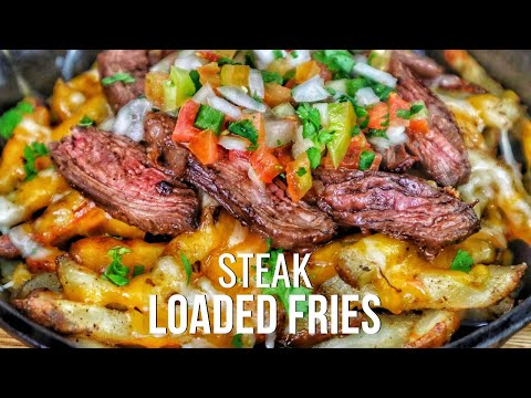 The Best Steak Loaded Fries Recipe Ever (Carne Asada Fries)