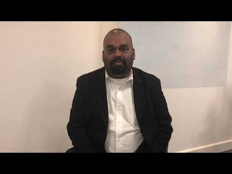 Roy Samathanam, a Tamil torture survivor who is suing Sri Lanka's former defence secretary.