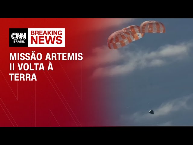 Artemis II volta à Terra: Veja como foi a chegada com pouso no mar | CNN PRIME TIME