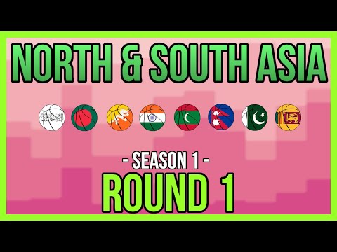 Marble Race with 8 COUNTRYBALLS of North & South ASIA | S1R1