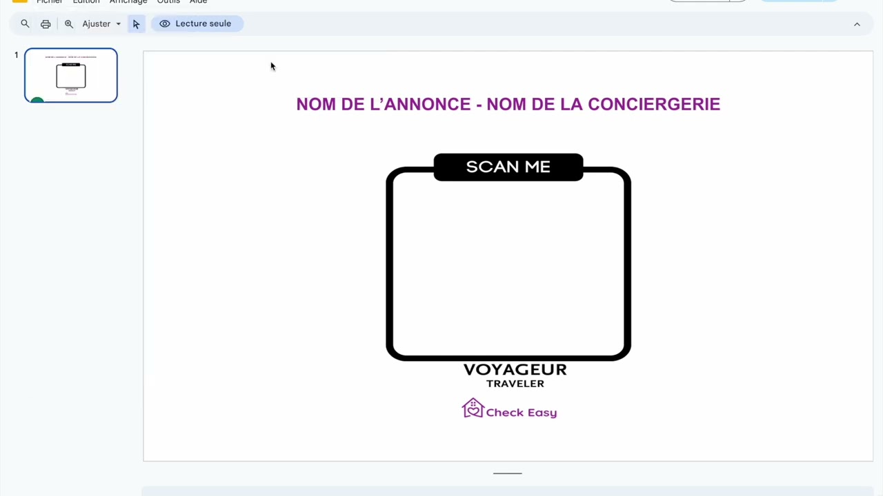 Partager un parcours via QR Code