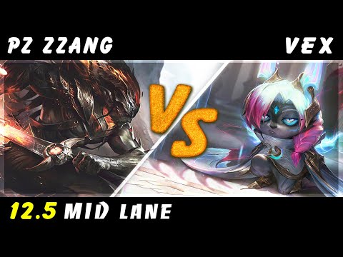 Pz Zzang - Yasuo vs Vex MID #2 Patch 12.5 - Yasuo Gameplay