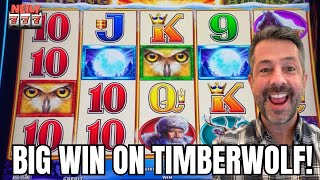 I GOT LUCKY!! TIMBERWOLF TRIPLE POWER SLOT gave me a BIG WIN!