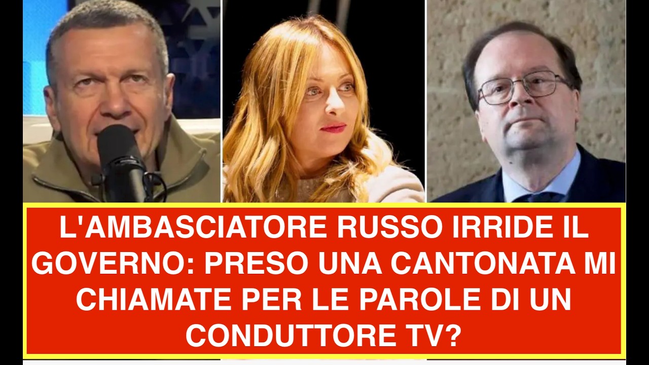 L'AMBASCIATORE RUSSO IRRIDE IL GOVERNO: PRESO UNA CANTONATA MI CHIAMATE PER LE PAROLE DI UN CONDUTT