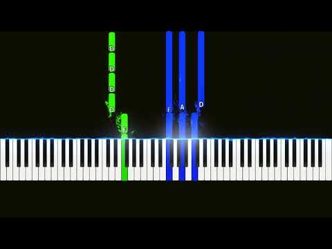 Bag Raiders - Shooting Stars Intermediate Piano Tutorial