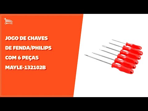 Jogo de Chaves de Fenda/Philips com 6 Peças - Video