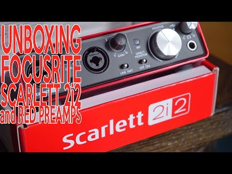 Unboxing Focusrite 2i2 and Red 500 Preamps