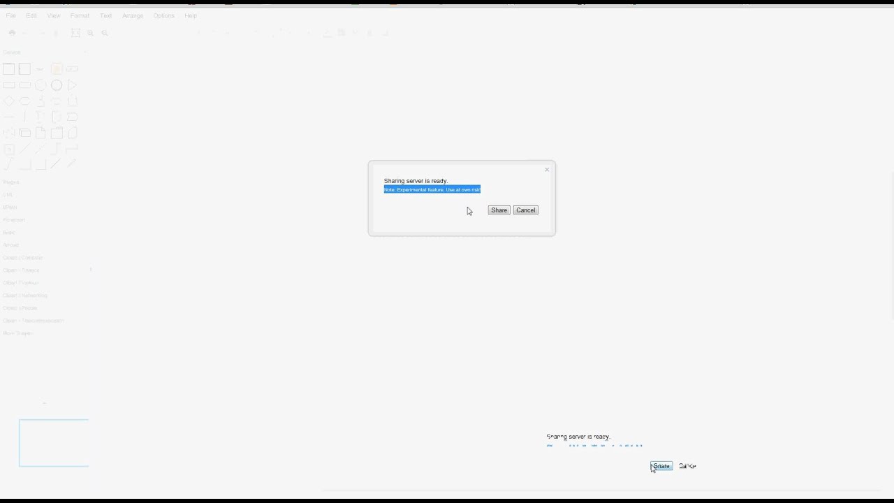 Diagramly real-time sharing beta