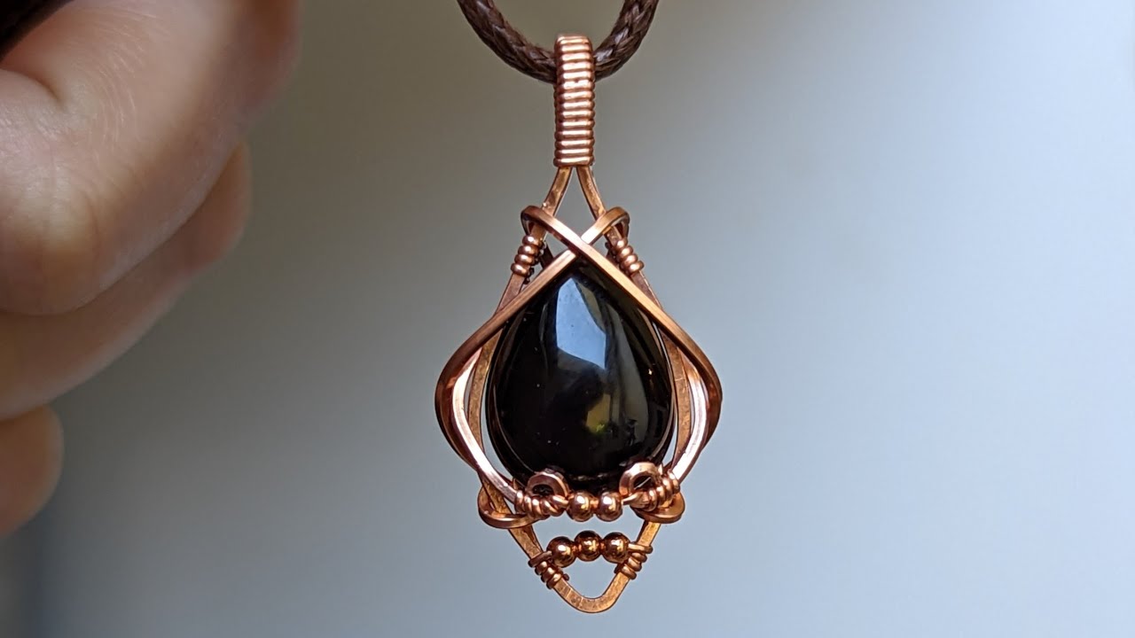 Mini Teardrop Pendant Wire Wrapping Tutorial